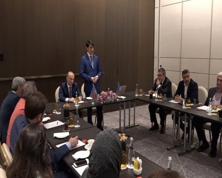 Dövlət Komitəsinin sədri İstanbulda fəaliyyət göstərən diaspora təşkilatlarının təmsilçiləri ilə görüşüb