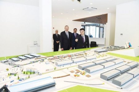 Prezident Abşeron Logistika Mərkəzinin açılışında - FOTO