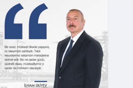 Prezident İlham Əliyev: “Təbii resurslarımız xalqımızın maraqlarına xidmət edir”