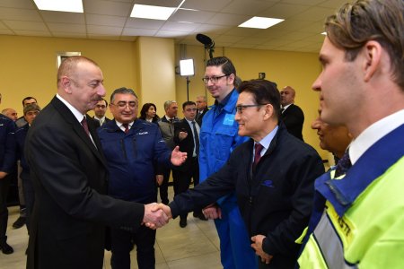 İlham Əliyev Sumqayıtda “SOCAR karbamid” zavodunun açılışında iştirak edib