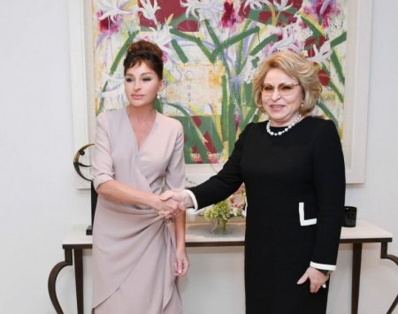 Mehriban Əliyeva Valentina Matviyenko ilə görüşüb -Foto