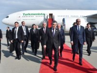 Türkmənistan Prezidenti Qurbanqulu Berdiməhəmmədov Azərbaycana səfərə gəlib