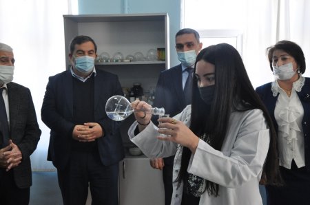 Mingəçevir Dövlət Universitetində Kimya laboratoriyasının açılışı olub