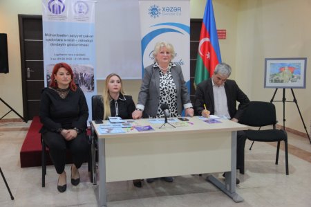 “Azərbaycan Qadınları Respublika Cəmiyyəti “İ.B.nin növbəti layihəsi əsasında Xəzər Rayon Gənclər Evində şəhid ,qazi,aztəminatlı ailələrlə görüş keçirildi