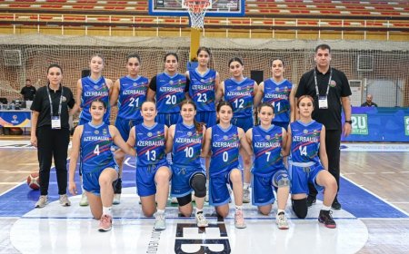 Azərbaycanın qızlardan ibarət basketbol millisi Ermənistana qalib gəlib