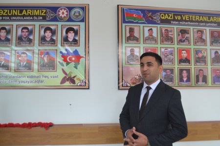 Mingəçevir şəhər şəhid Y.Muradov adına 11 saylı məktəbdə məktəbi bitirmiş şəhid və qazi veteranların xatirə lövhəsinin açılışı olub.