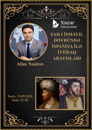 Türkiyənin İstanbul Universitetində təhsil alan doktorantın seminarı keçiriləcəkdir.