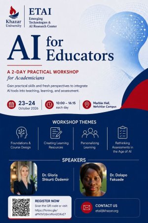 Xəzər Universitetində “AI for Educators” adlı ilk intensiv praktiki təlim keçiriləcək